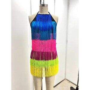NWOT Multi-colored Fringe Romper